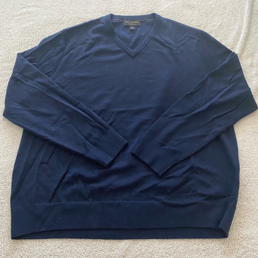 Merino wool v-neck sweater